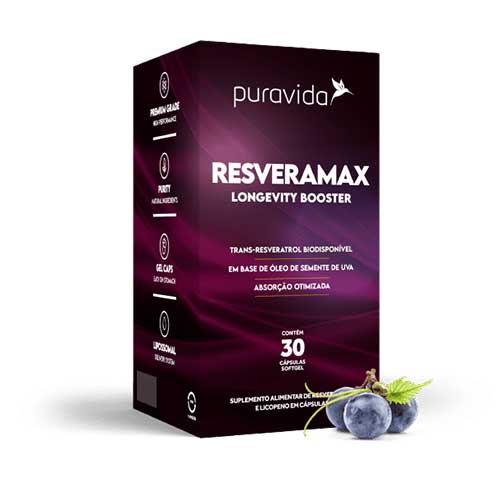RESVERAMAX 30 CAPSULAS PURAVIDA - Imagem 2