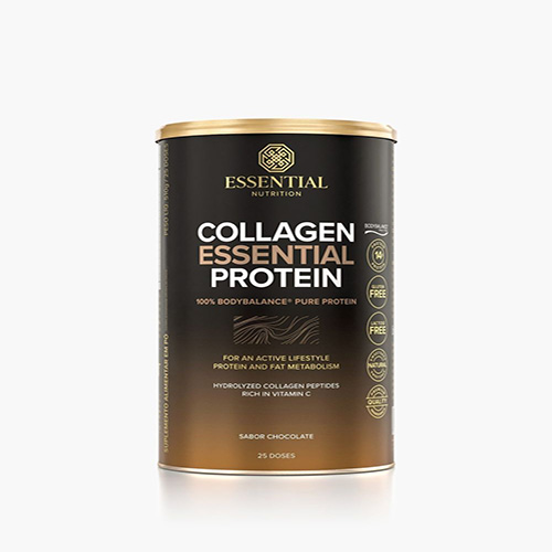 Collagen Essential Protein Chocolate Trufado Lata 510g/25Ds Essential
