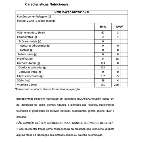 Collagen Essential Protein Chocolate Trufado Lata 510g/25Ds Essential - Imagem 2