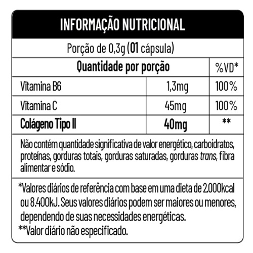 COLAGENO TIPO II 40MG - 60CAPS EVOLVE - Imagem 2