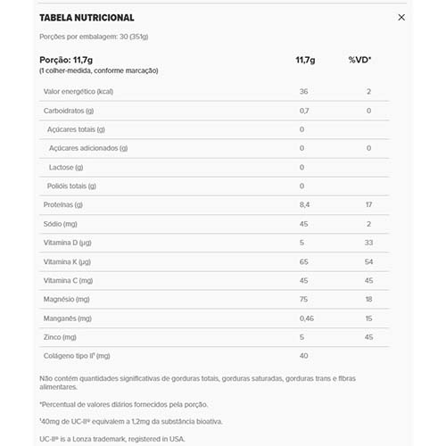 Collagen Joint Limão Essential Nutrition 351gr - Imagem 3