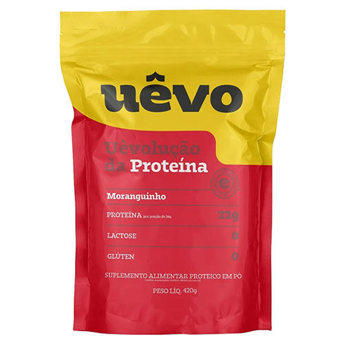 PROTEINA EM PÓ UEVO MORANGO 420GR