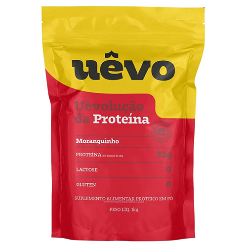 PROTEINA EM PÓ UEVO MORANGO 1KG