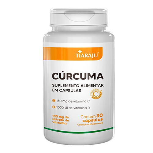 CURCUMA + VITAMINA D + VITAMINA C 30 CAPSULAS - TIARAJU