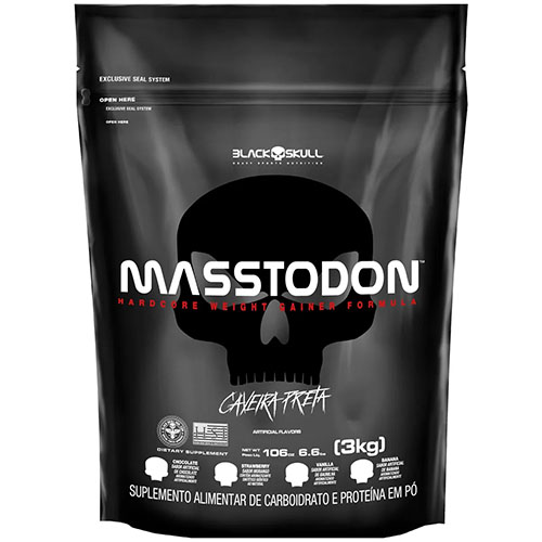 MASSTODON BAUNILHA 3KG - BLACK SKULL